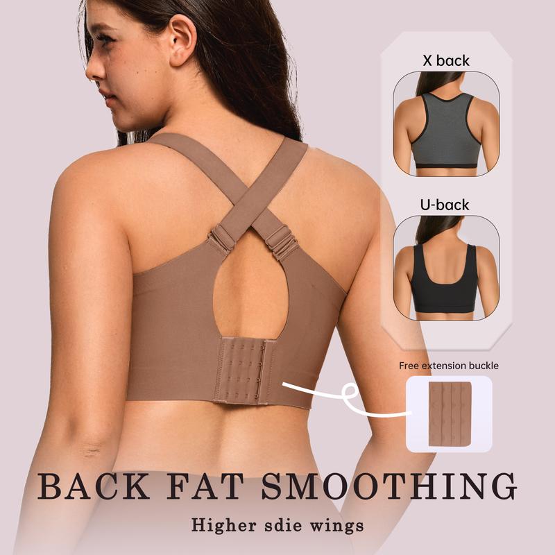 OEAK Women Wirefree Bras for Women Full Coverage No Underwire Everyday Bras Comfortable Wireless Padded Bras