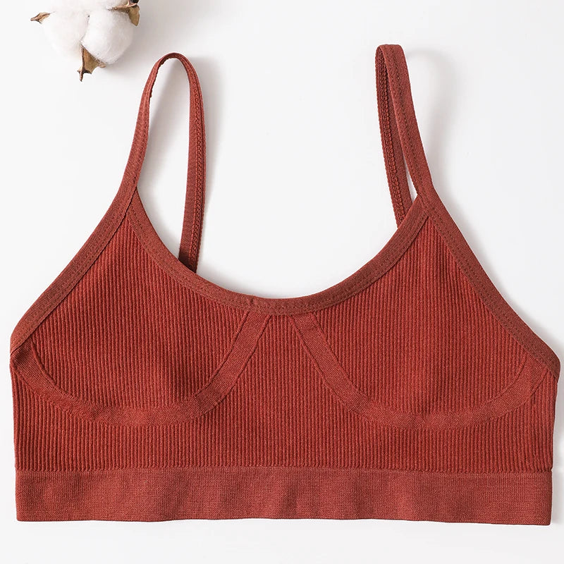 Seamless Push Up Bras For Women Soft Sport Underwear Tube Bra Sexy Lingerie Brassiere Women's Underwear Low Back Bra Crop Tops