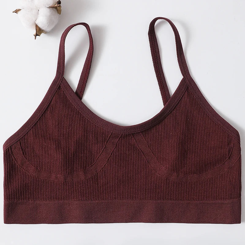 Seamless Push Up Bras For Women Soft Sport Underwear Tube Bra Sexy Lingerie Brassiere Women's Underwear Low Back Bra Crop Tops