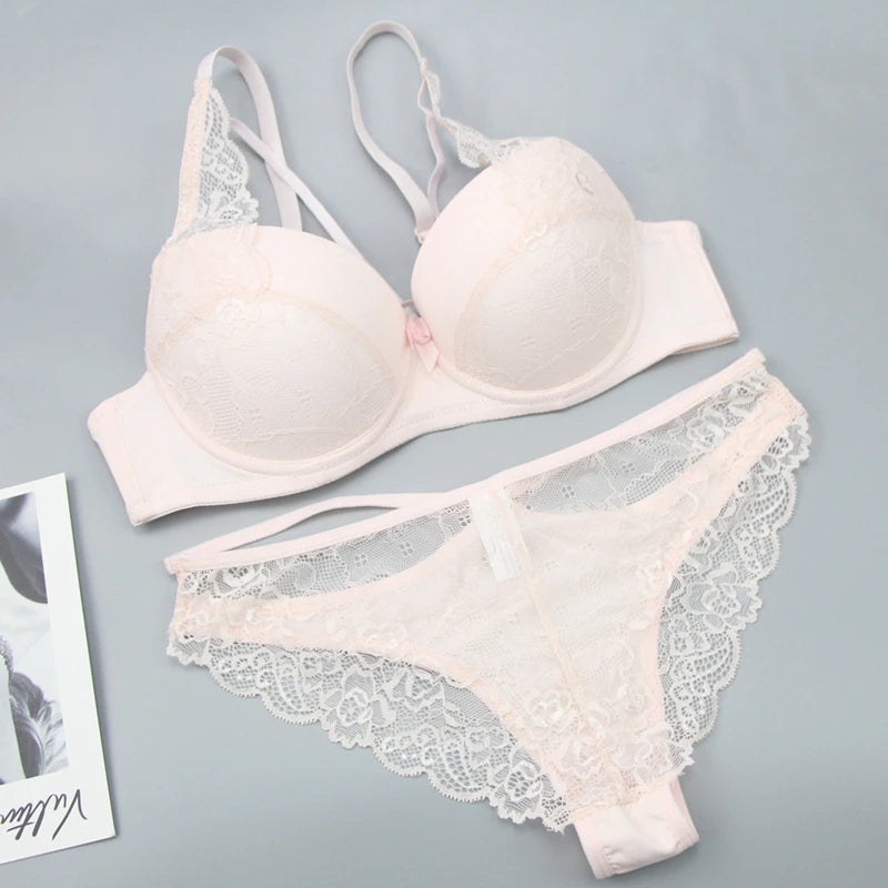 Nouvell Seamless Women Underwear Sexy Lace Push Up Bralette Section Breathable Female Large Bra Sets Plus Size Lingerie