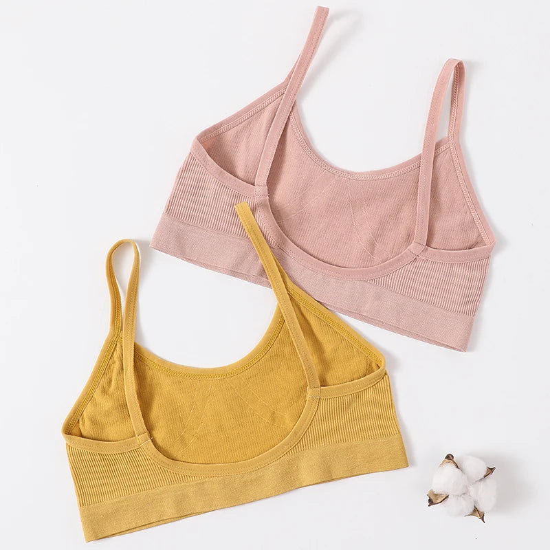 Seamless Push Up Bras For Women Soft Sport Underwear Tube Bra Sexy Lingerie Brassiere Women's Underwear Low Back Bra Crop Tops