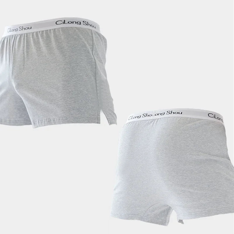 Cotton Soft Pajamas Shorts Mens Loose Breathable Bottoms Underwear Fashion Solid Boxers Hombre