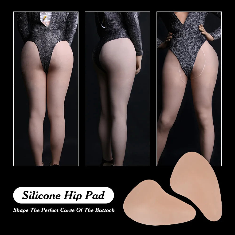 Women Crossdressing Silicone Hip Pad Buttocks Enhancer Soft Fake Butt Pad Thicken Invisible Inserts Butt Pad Shapewear Panties