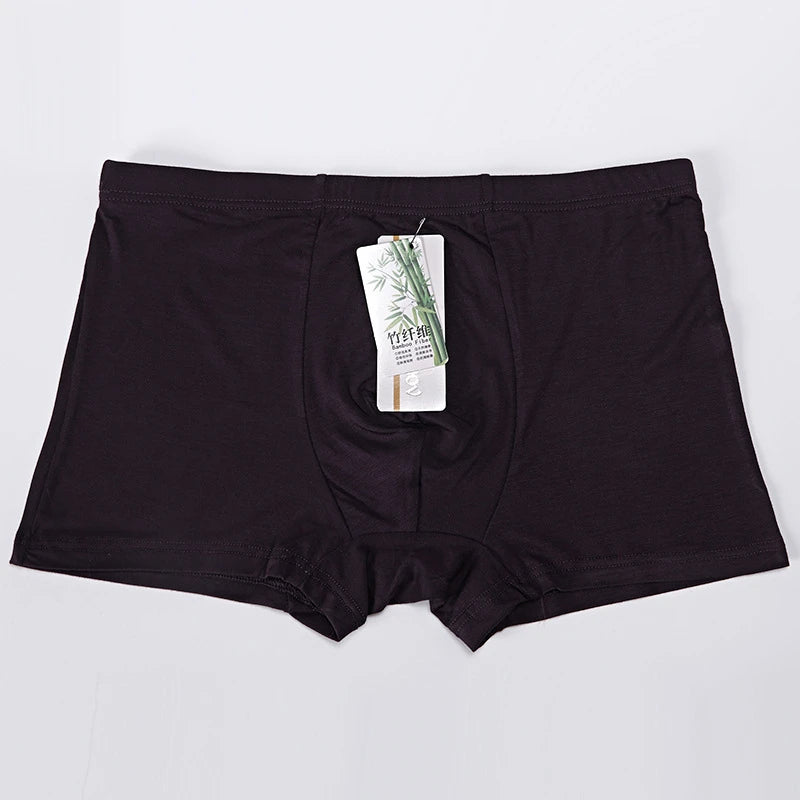 5 Packs Bamboo Boxers Man XL XXL XXXL XXXXL 5XL 6XL Plus Size Underwear Men Flat Feet Gym Shorts Panties Black Underpants Gifts