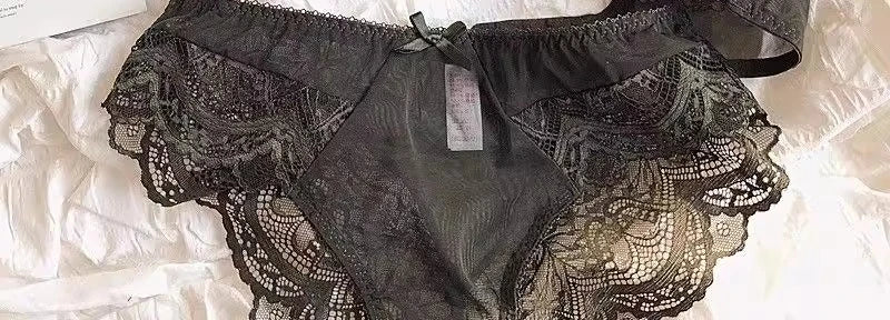 MOYISU Sexy Lace Bralette Set Small Busts French Design Removable Straps with Thin Push Up Pads, Soft Underwire Bra Cover Top