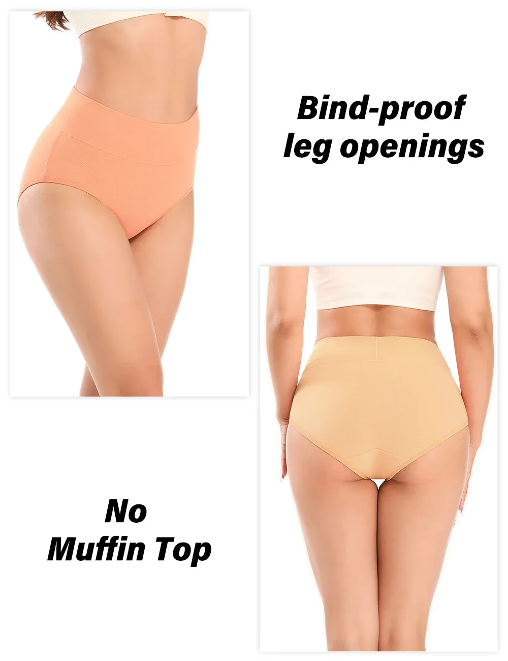 Molasus Women's Underwear Cotton High Waist Briefs Full Coverage Soft Breathable Ladies Abdominal Surgery Recovery Panties Sets
