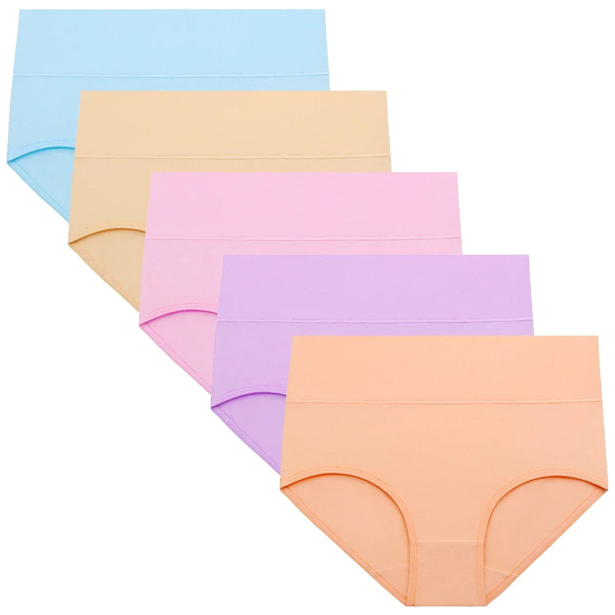 Molasus Women's Underwear Cotton High Waist Briefs Full Coverage Soft Breathable Ladies Abdominal Surgery Recovery Panties Sets