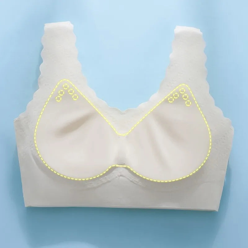 Seamless Wireless Sports Bra Women's Sexy Lingerie Soft Intimate Fitness Crop Top M-XXXL Female Push up Bras Non-Wire Brassiere