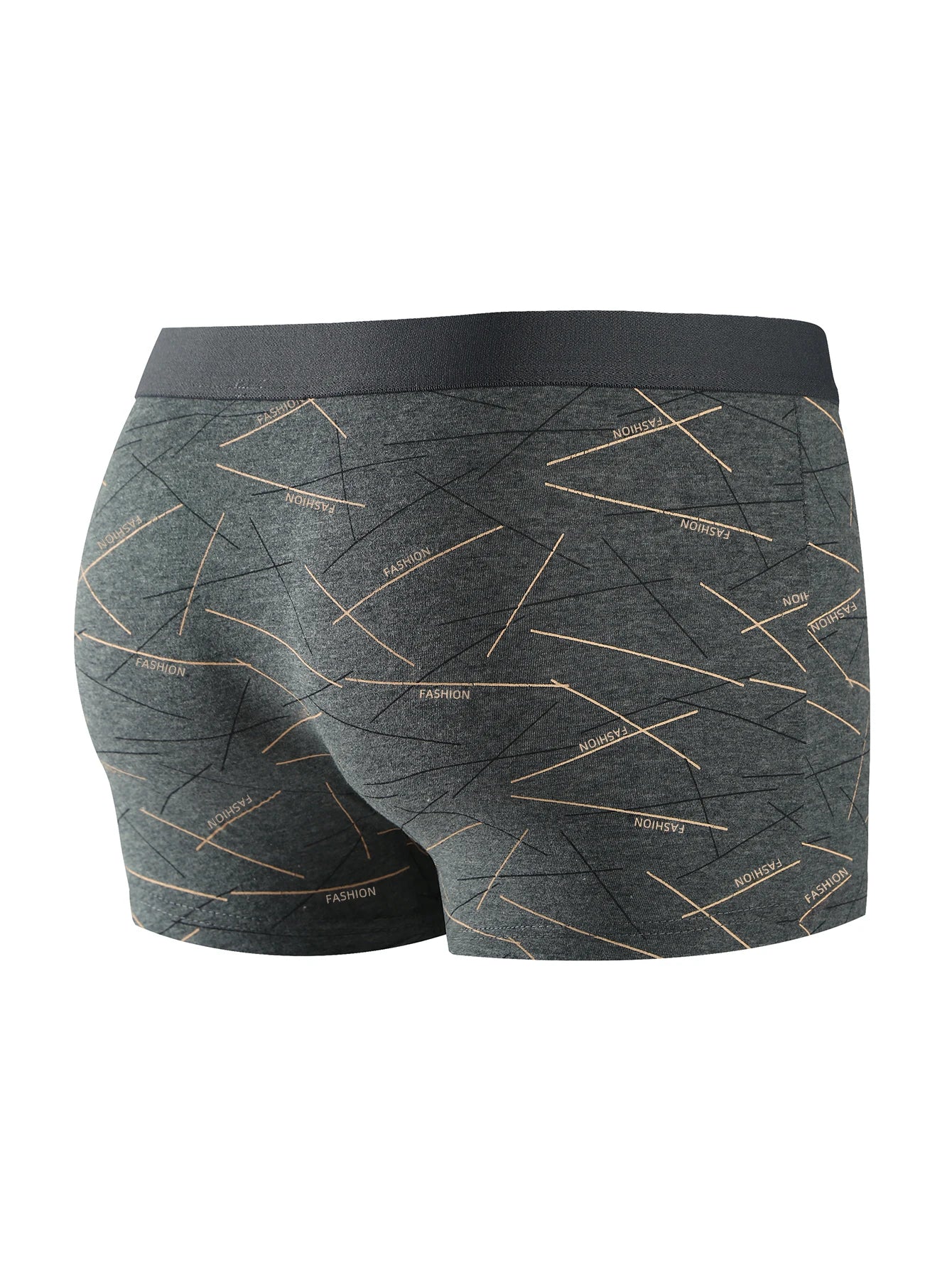 8PCS Men's Underwear Soft Healthy Breathable Men's Boxer Briefs Fashionable Trendy Lines High Quality Casual Sports Men's Pants