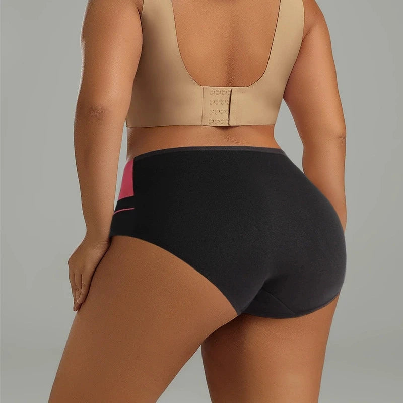 7PCS High Waist Body Shaper Soft Cotton Briefs for Women Slimming Breathable Panty Plus Size XS-3XL Lingerie Female Underwear