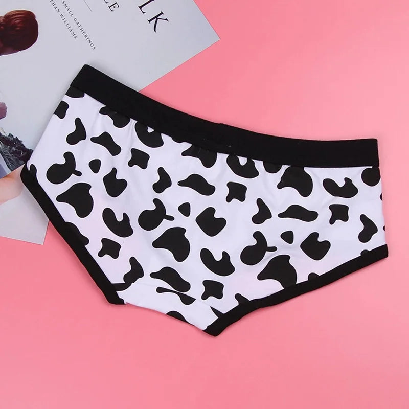 Funny Pink Cute Cartoon Briefs Girls Panties Premium Cotton Underpant Funny Sexy Print Cotton Underwear for Women Women