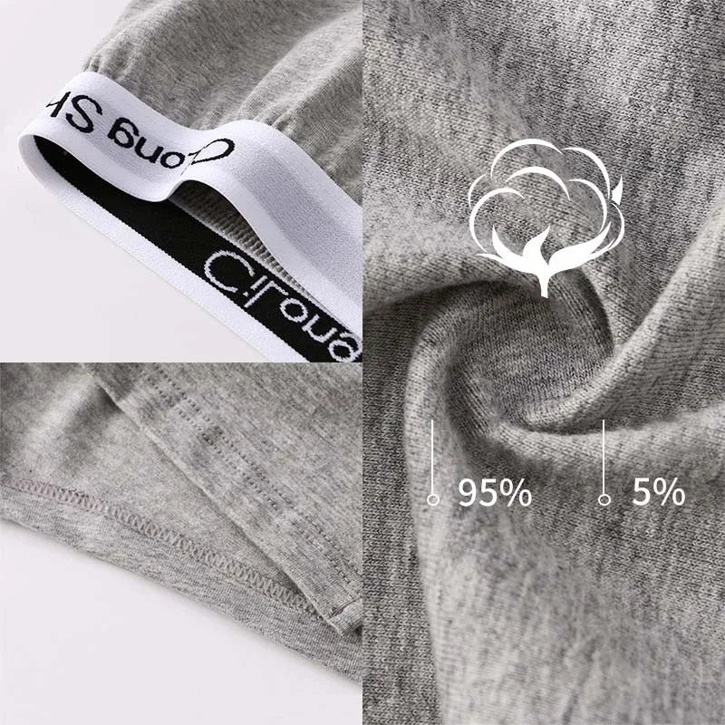 Cotton Soft Pajamas Shorts Mens Loose Breathable Bottoms Underwear Fashion Solid Boxers Hombre