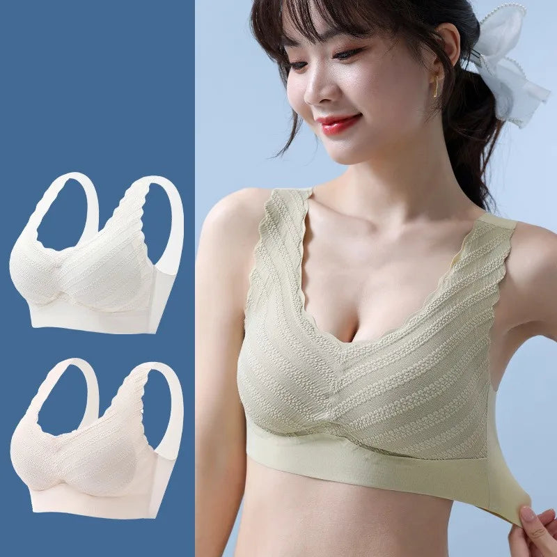 Seamless Wireless Sports Bra Women's Sexy Lingerie Soft Intimate Fitness Crop Top M-XXXL Female Push up Bras Non-Wire Brassiere