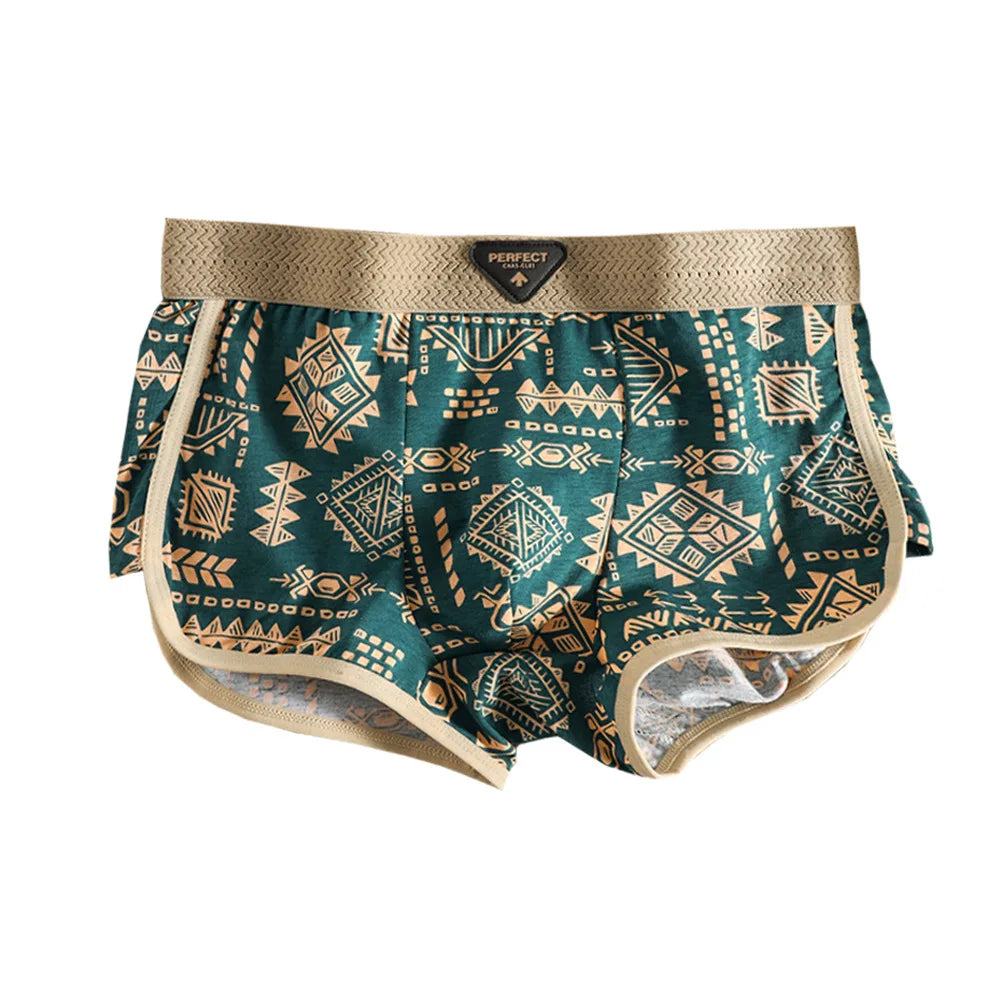 Brand Print 3pcs Underwear Men Boxer Hot Cotton Man Penis New Mens Boxers Cuecas Masculinas Size M-3XL