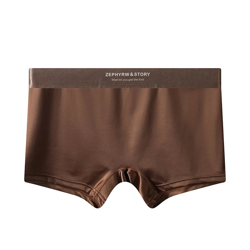 Satin Ice Silk Women's Underwear, Casual, Sporty, Comfortable, Breathable, Quadrangle Pants, Safety Pants, Women's Panties.