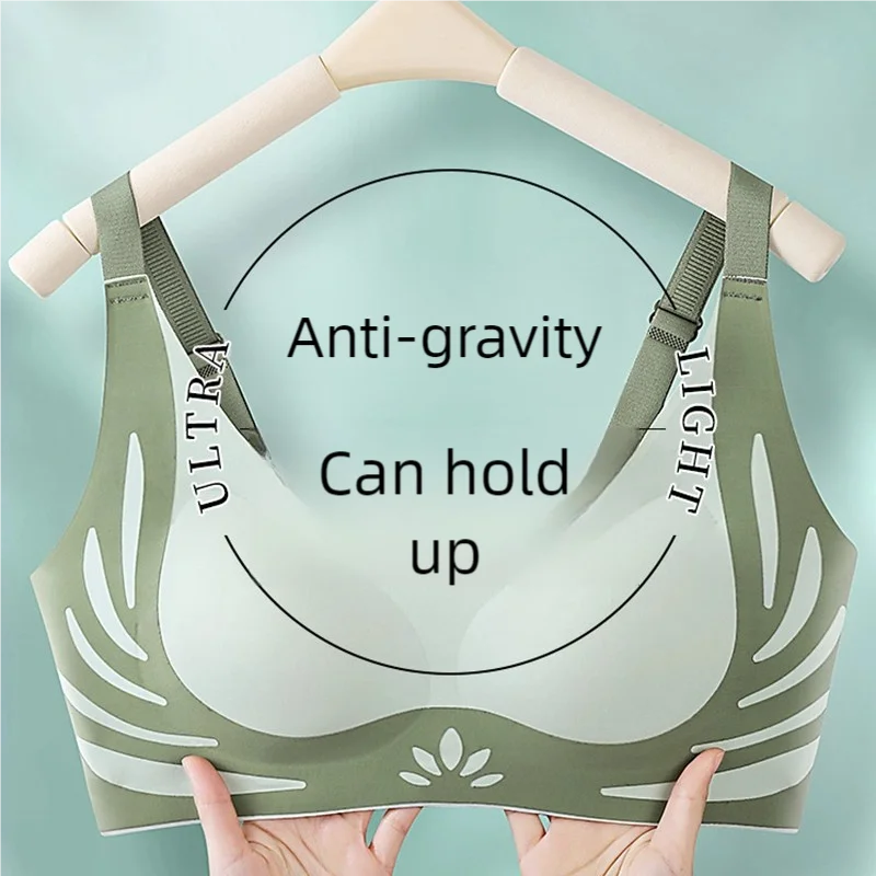 Sexy women's bras without underwire, seamless underwear, beautiful back, gathering, anti-sagging, detachable breast pads