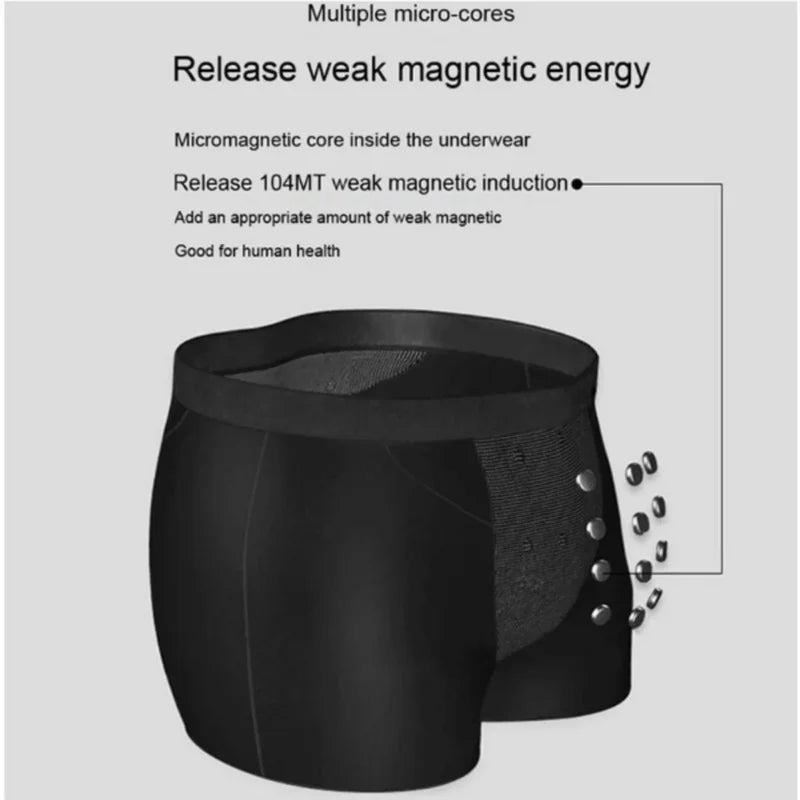 22 Magnets Magnetic Therapy Underwear for Men Pain Relief Boxer Briefs Brazilian Fit Health Underwear (L-6XL)