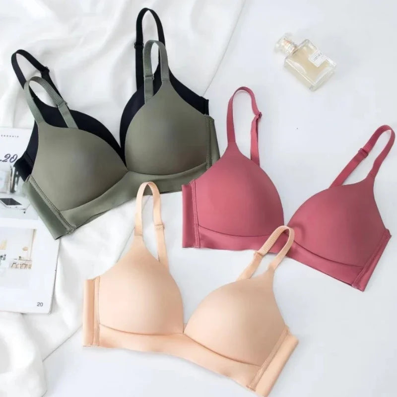 Seamless Bra Underwear For Women Wireless Brassiere Breasts Push-up Soft Padded Support Sports Bra Breasts Lingerie Sleepwears