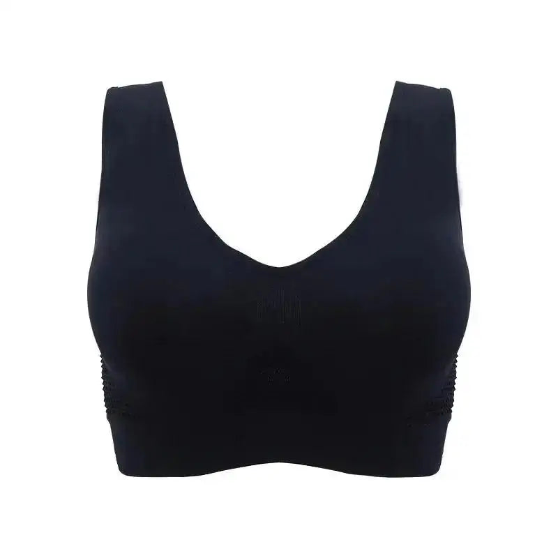1 Pcs Women's Breathable Sports Vest Bra Sweat-absorbent Shockproof Pad Sports Top Track And Field Gym Running Fitness