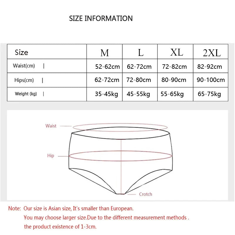 5Pcs Cute Print Young Girls Briefs Cotton Panties Women Breathable Underwear Sexy Low-Rise Ladies Underpants Female Lingerie