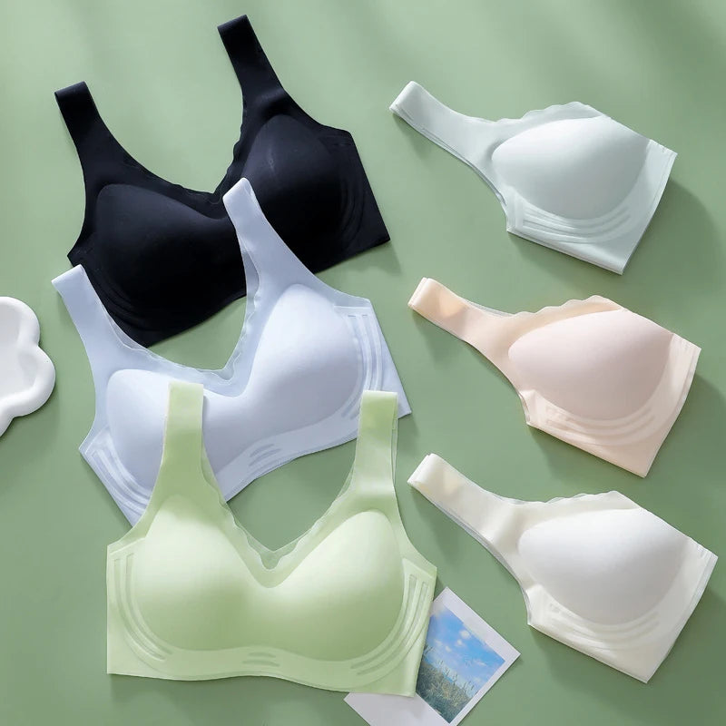 Breathable and seamless bra, women's underwear, gathering beauty back underwear, strappy bra, soft, breathable and comfortable