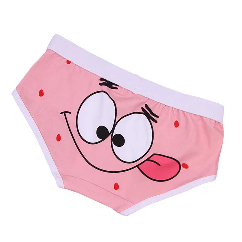 Funny Pink Cute Cartoon Briefs Girls Panties Premium Cotton Underpant Funny Sexy Print Cotton Underwear for Women Women