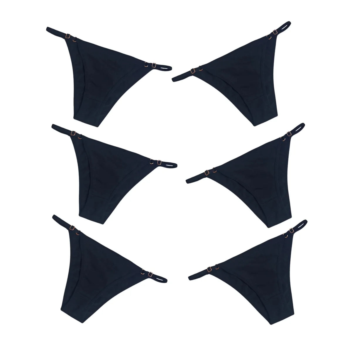 6Pcs/Set Cotton Underpants Women Sexy Briefs Low Waist Bikini Underwear Female Solid Color Panties S-XL Lingerie