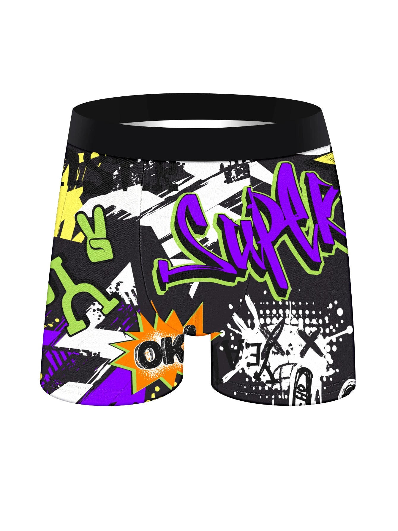 10Pcs Men'S Underwear Soft Comfortable Loose Skin-Friendly Men'S Long Boxers Briefs Trendy Colorful Fashionable Men'S Pants