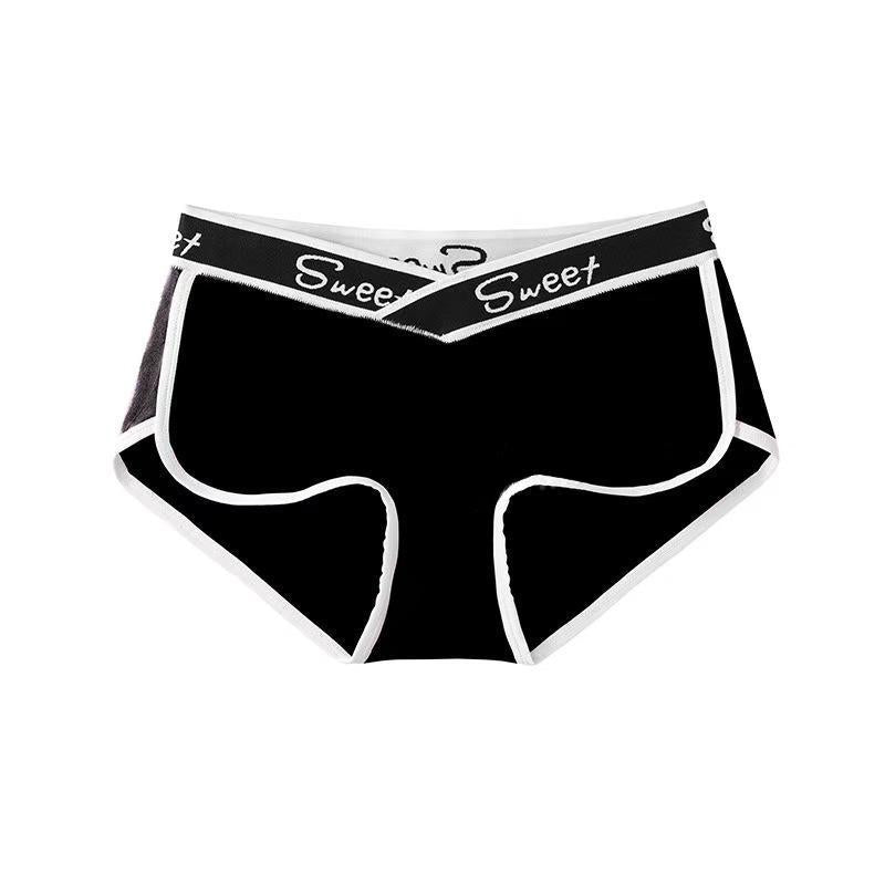 Five-piece set of elegant women's underwear. Made of polyamide knitted fabric, in solid color, featuring a mid-rise waist design. These underwear pieces have high support Soft Womenswear