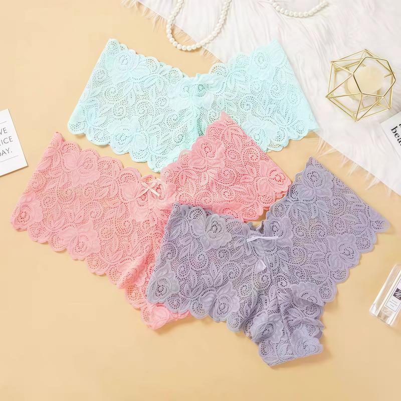 18-piece set of sexy and playful women's underwear. soft breathable knicker,woman lingerie,Comfortable seamless panties with luxurious lace. Bikini-style, suitable for a French-inspired casual vacation Womenswear Bridal thongs Minimalist Basic