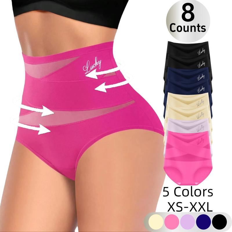 Lucky Brand High-Waist Shaping Panties for Women - Seamless Silk Mesh Control Briefs Slight Shaping Tummy Slimming & Butt Lifting Underwear Breathable Everyday - Womenswear