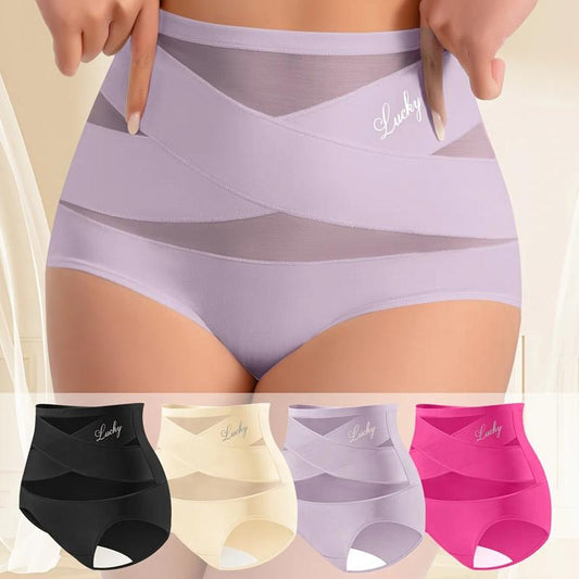 Lucky Brand High-Waist Shaping Panties for Women - Seamless Silk Mesh Control Briefs Slight Shaping Tummy Slimming & Butt Lifting Underwear Breathable Everyday - Womenswear
