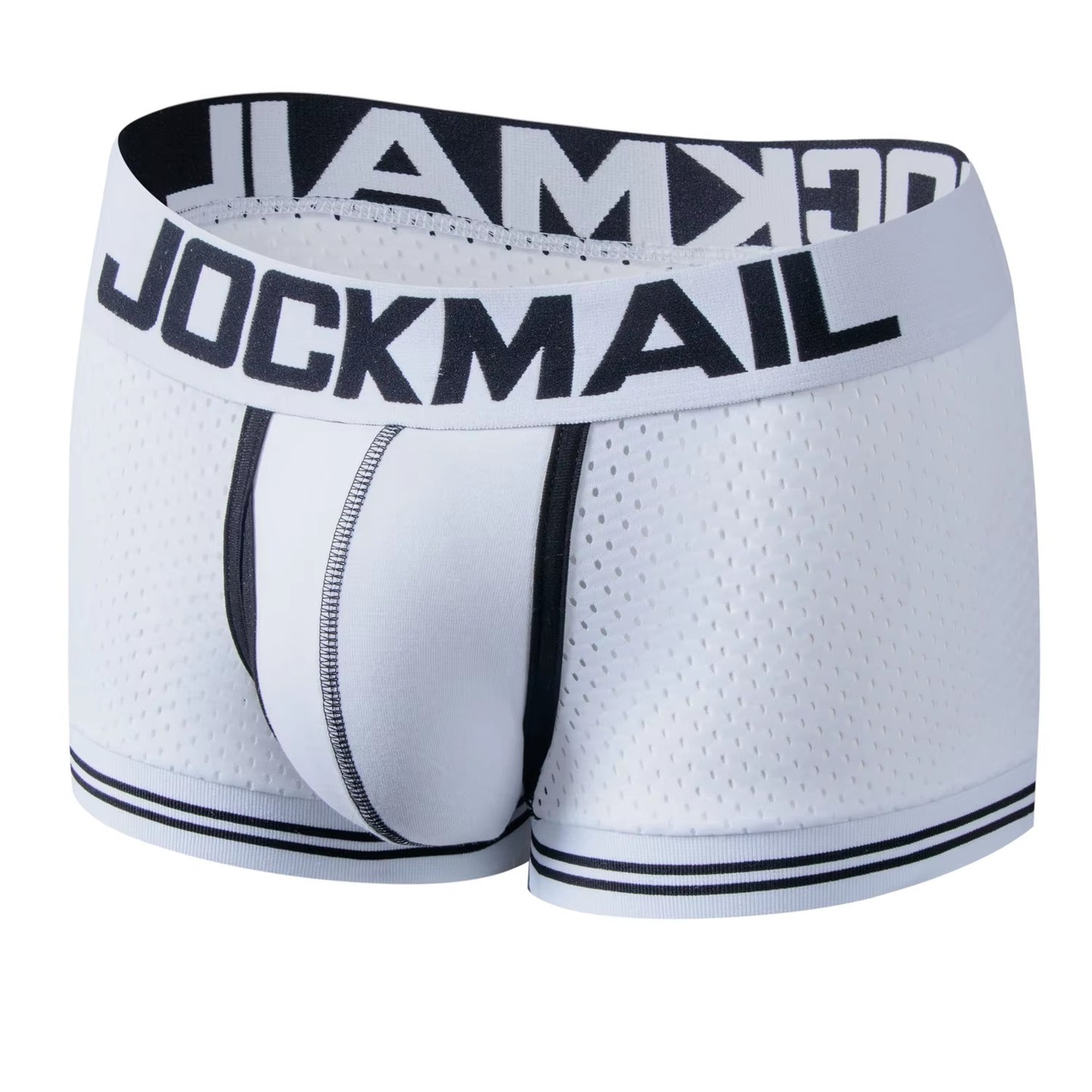 Mens Underwear Boxer Breathable Mesh Boxer Brief Male Underpants Sexy Panties Mens Bodysuit Trunks PantQuick Dry Sports Fitness
