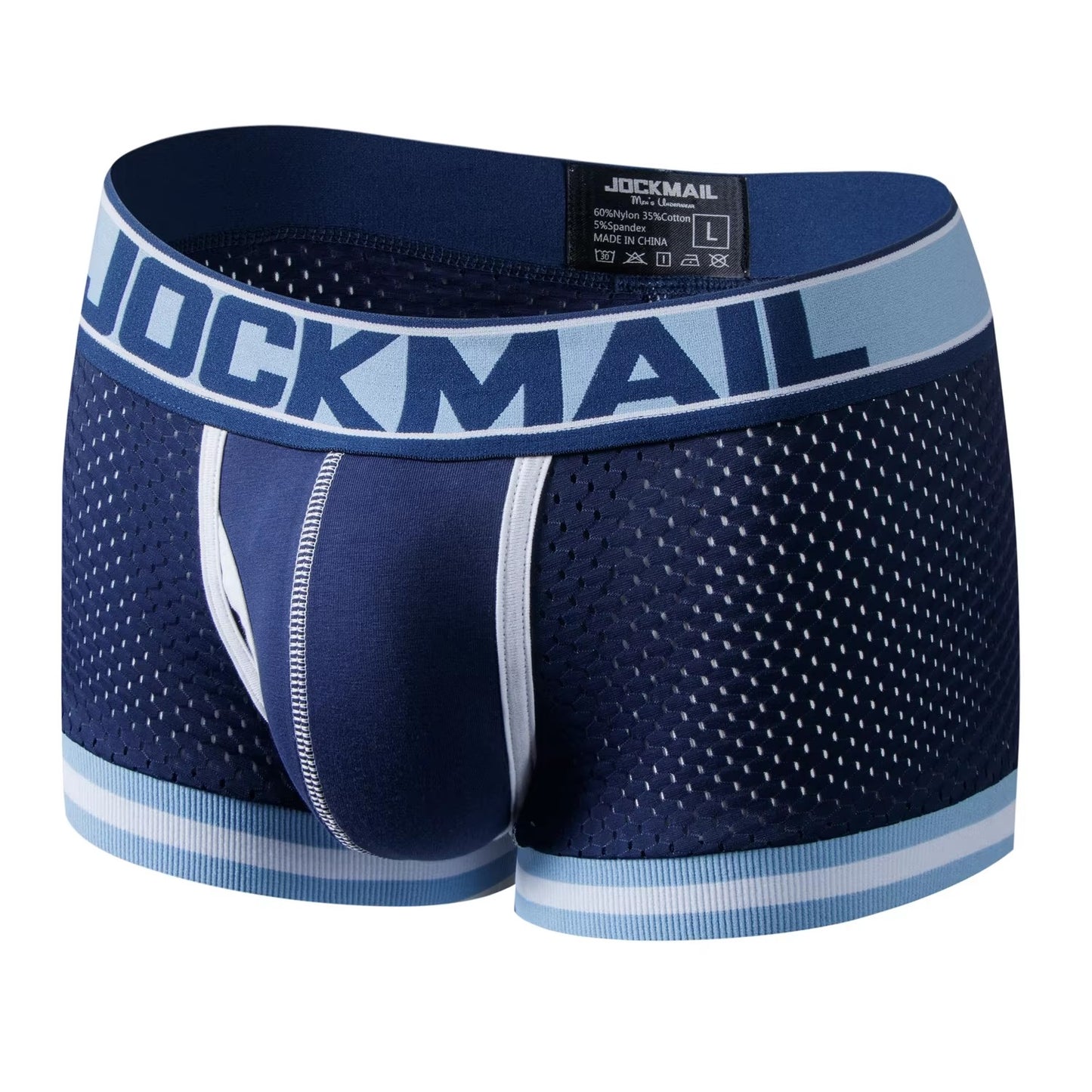 Mens Underwear Boxer Breathable Mesh Boxer Brief Male Underpants Sexy Panties Mens Bodysuit Trunks PantQuick Dry Sports Fitness
