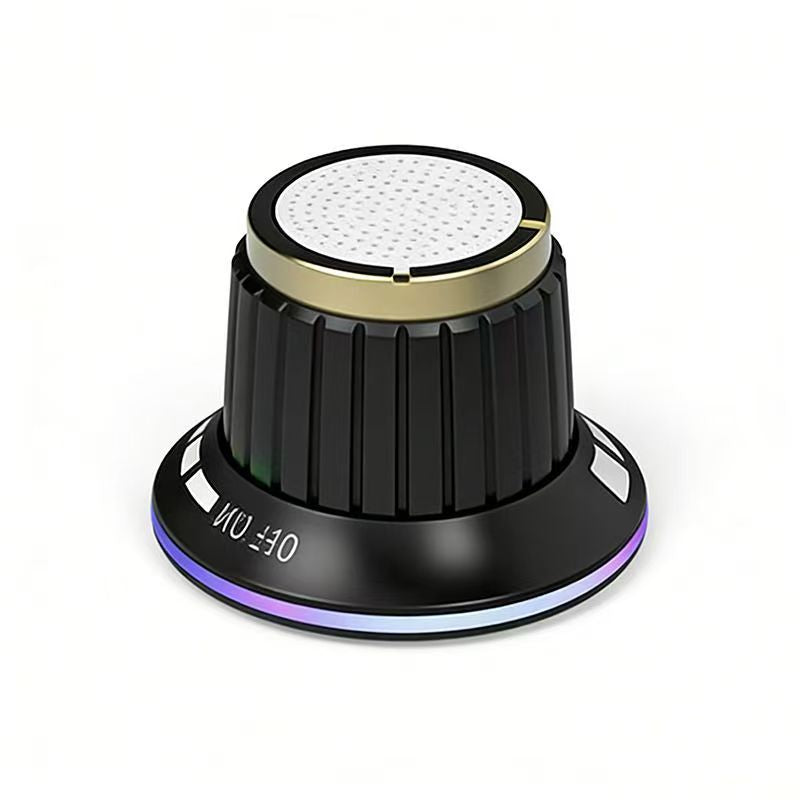 Buyuhui Bluetooth Speaker Wireless Magnetic Knob Speakers TWS Mini Audio Player With Colorful LED Light Stereo Surround Sound