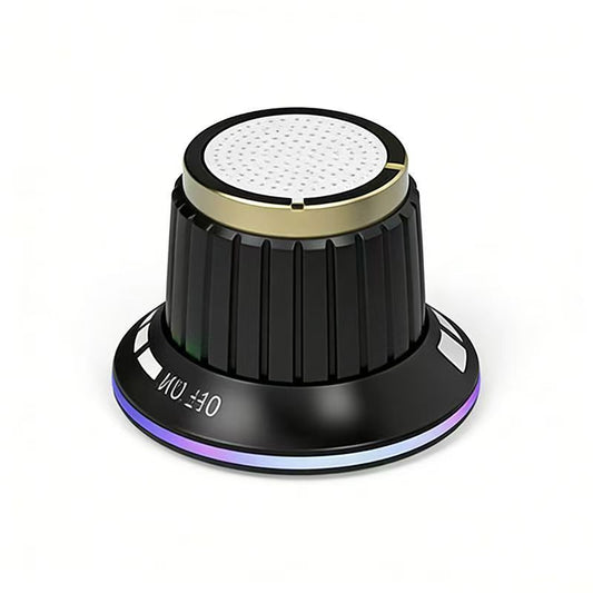 Buyuhui Bluetooth Speaker Wireless Magnetic Knob Speakers TWS Mini Audio Player With Colorful LED Light Stereo Surround Sound