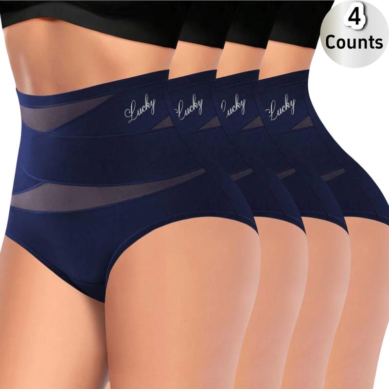 Lucky Brand High-Waist Shaping Panties for Women - Seamless Silk Mesh Control Briefs Slight Shaping Tummy Slimming & Butt Lifting Underwear Breathable Everyday - Womenswear