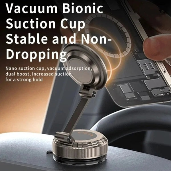 Buyuhui Clock Magnetic Car Phone Mount 360 Degree Rotation Car Dashboard Navigation Phone Bracket Can Fold All Phone Universal
