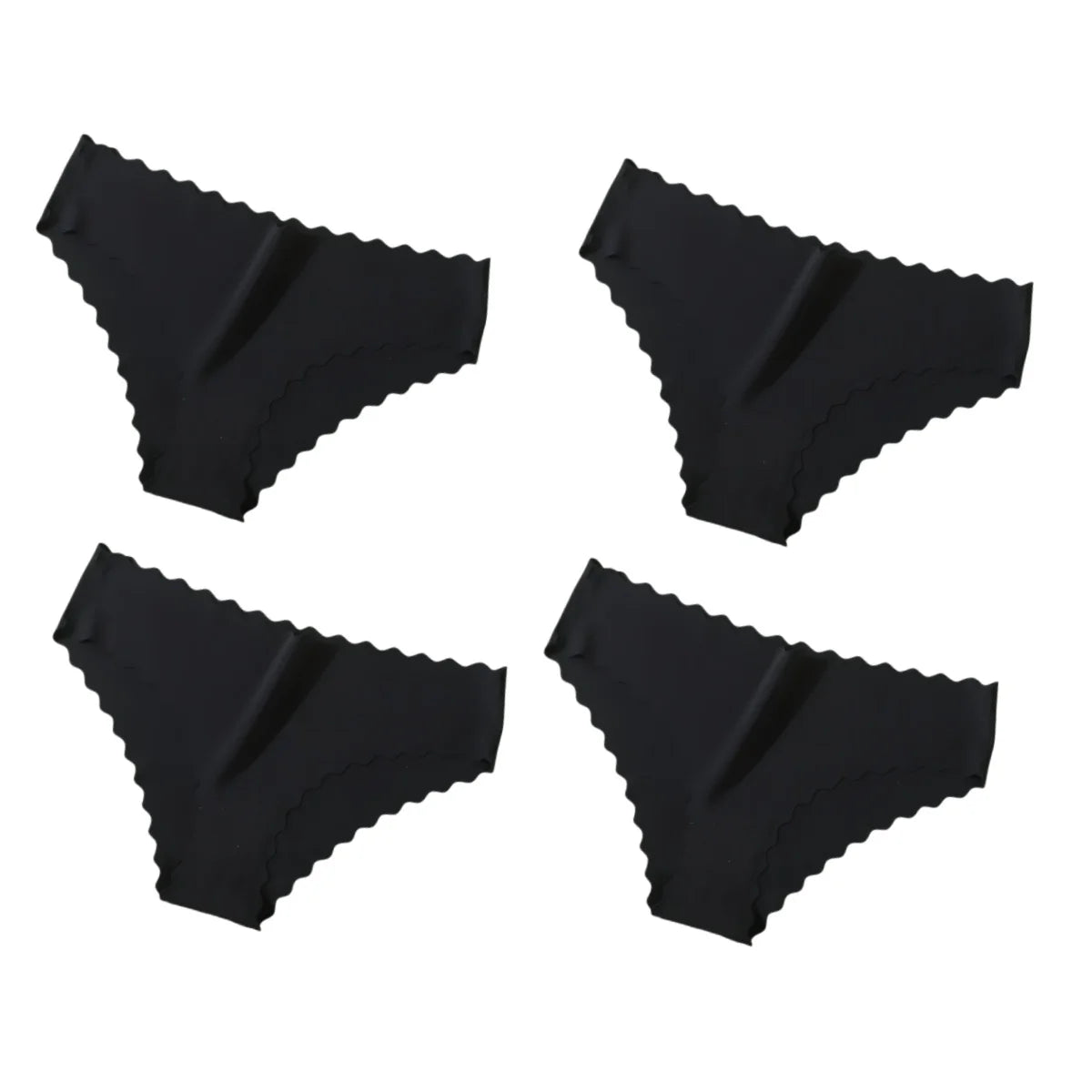 4Pcs/Set Panties Women Seamless Low Rise Briefs Female Underpants Invisible Underwear Glossy Bottoms Panties Sexy Lingerie XS-XL