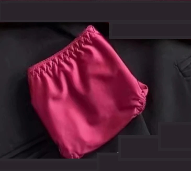 YUQI French Retro Pearl Satin Bra Set - AA Cup Strapless Push Up Lingerie, Anti-Sagging Padded Half Cup Underwear  Sex Underwear