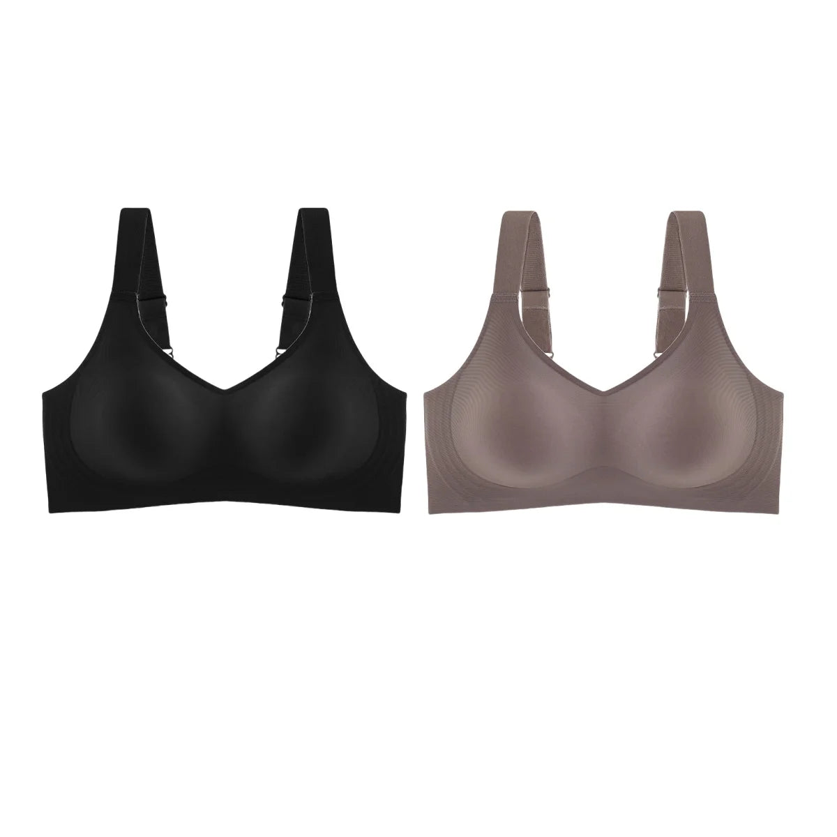 2Pcs/Set Bras For Women Sports Tops Seamless Underwear Padded Sexy Lingerie Wide shoulder Straps Bra Female Intimates
