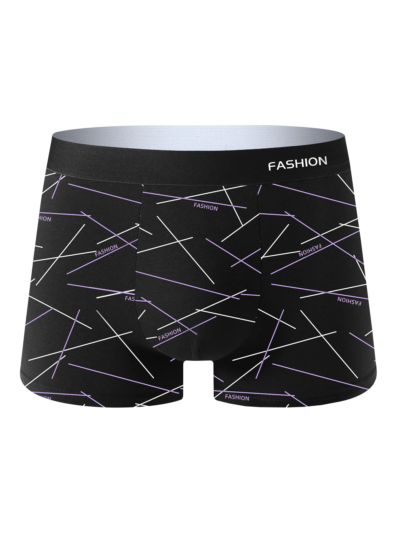 8PCS Men's Underwear Soft Healthy Breathable Men's Boxer Briefs Fashionable Trendy Lines High Quality Casual Sports Men's Pants