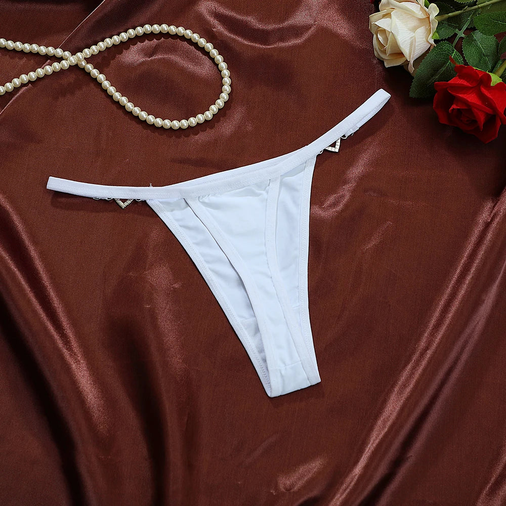 Women's Panties Fashion Heart Decor Sexy Women G-string Breathable Sexy Lingerie Erotic Elegant Female Sexy Lingerie For Women