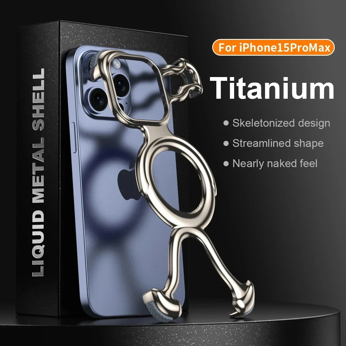 Magnetic Liquid Metal Phone Case For iPhone 13 14 15 16 17 Pro Max With AirBag Shockproof Bumper Irregular Metal Anti-fall Cover
