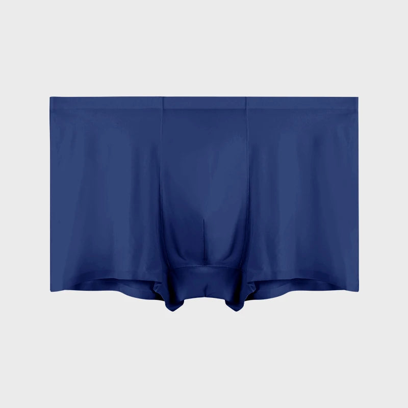 Men's Underwear Men's Wholesale Ice Silk Seamless Boxer Briefs Antibacterial Breathable Sports Summer Thin Comfort Boxer Bri