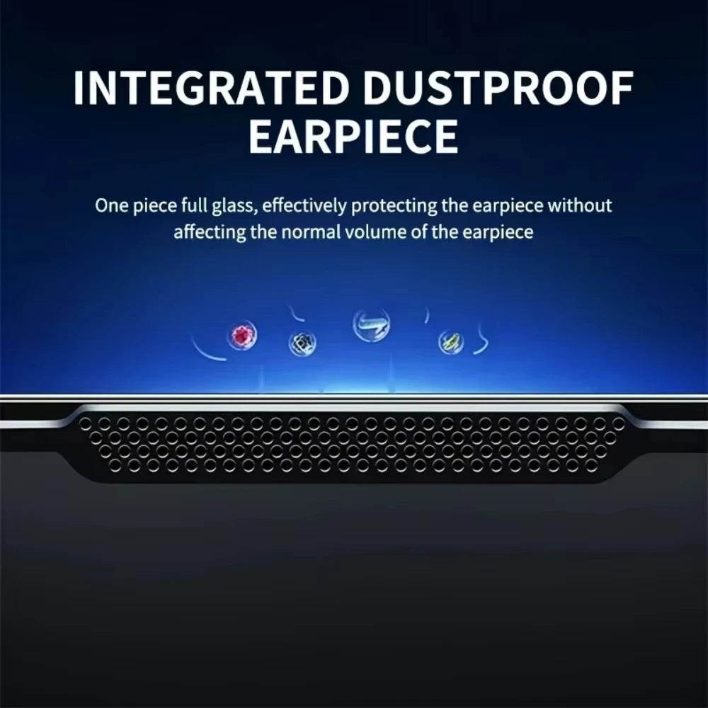 1-2PCS Easy Install HD Screen Protector For iPhone 17 16 13 Pro Max 11 15 14 16e 12 Mini XR X Xs 7 8 Plus Air Tempered Glass