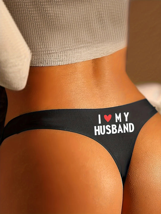 Playful Seamless Thong Sexy Bikini Panties Quirky Print Underwear for Women Large Size S-XL