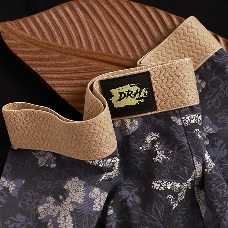 EXILIENS New Romantic Butterfly 1pcs/3pcs Cotton Boxer Men Underwear Hot Mens Boxers New BoxerShorts Man Panties Size L3XL KX758