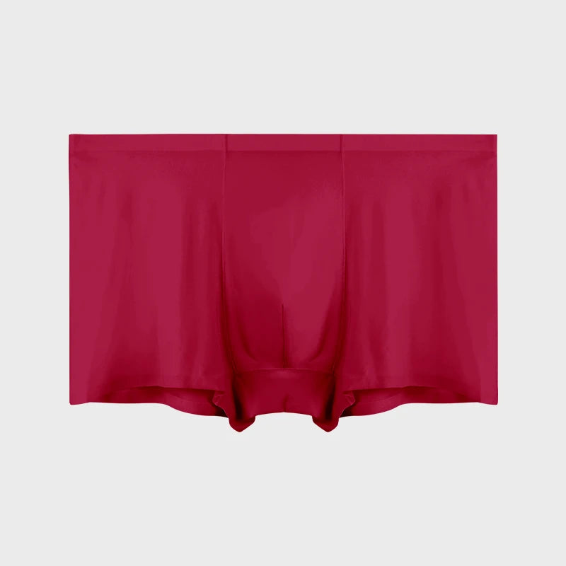 Men's Underwear Men's Wholesale Ice Silk Seamless Boxer Briefs Antibacterial Breathable Sports Summer Thin Comfort Boxer Bri
