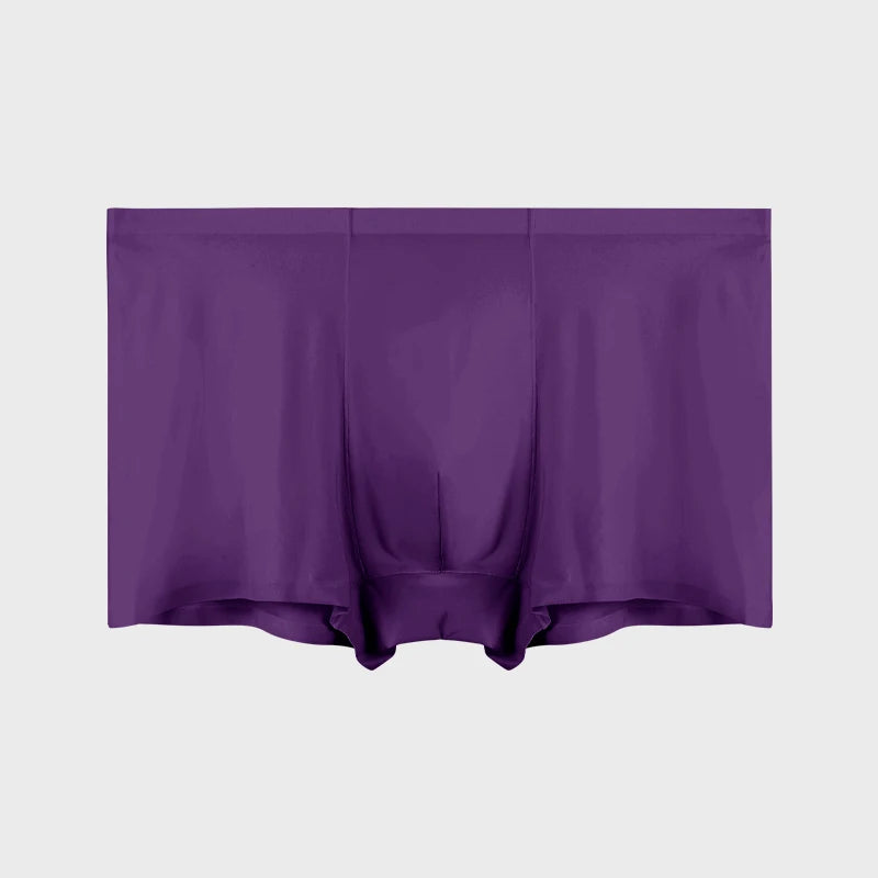 Men's Underwear Men's Wholesale Ice Silk Seamless Boxer Briefs Antibacterial Breathable Sports Summer Thin Comfort Boxer Bri